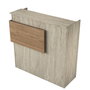 Hanah Home Mesa de Recepción con Iluminación LED Travertino y Nogal